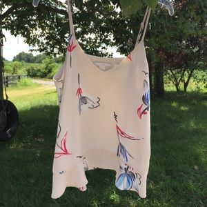 C&E Pink Tank w/ Peplum - M